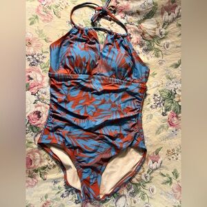 Kona Sol One Piece swimsuit in Blue and Orange